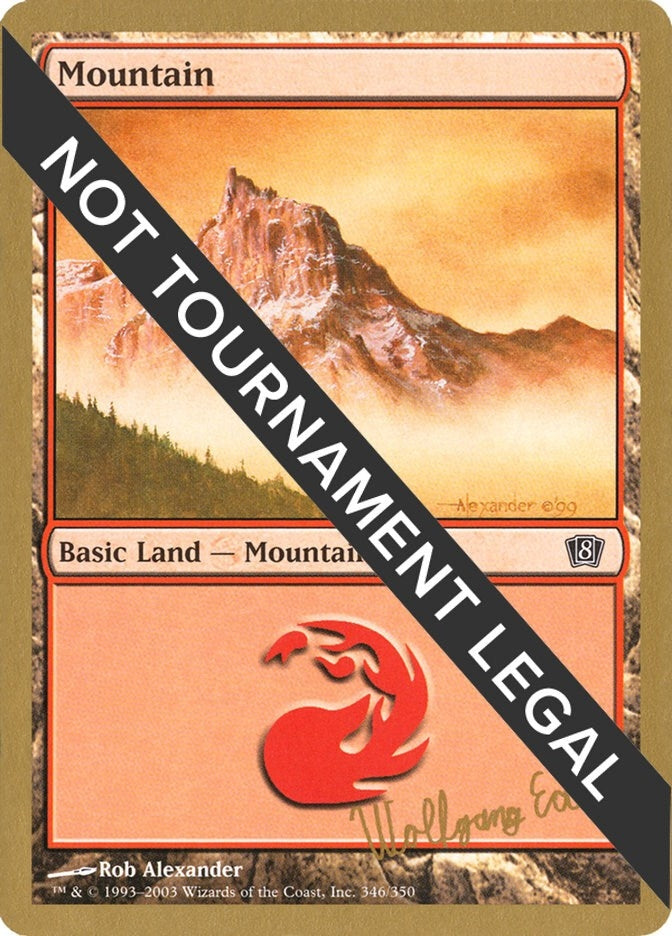 Mountain (346) - 2003 Wolfgang Eder (8ED) (World Championship Decks)
