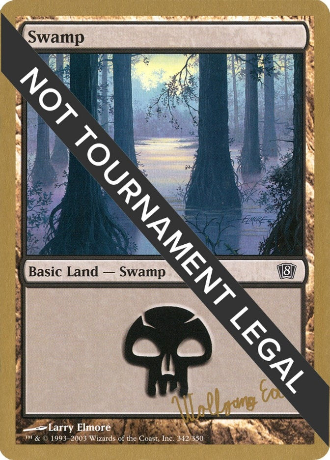 Swamp (342) - 2003 Wolfgang Eder (8ED) (World Championship Decks)