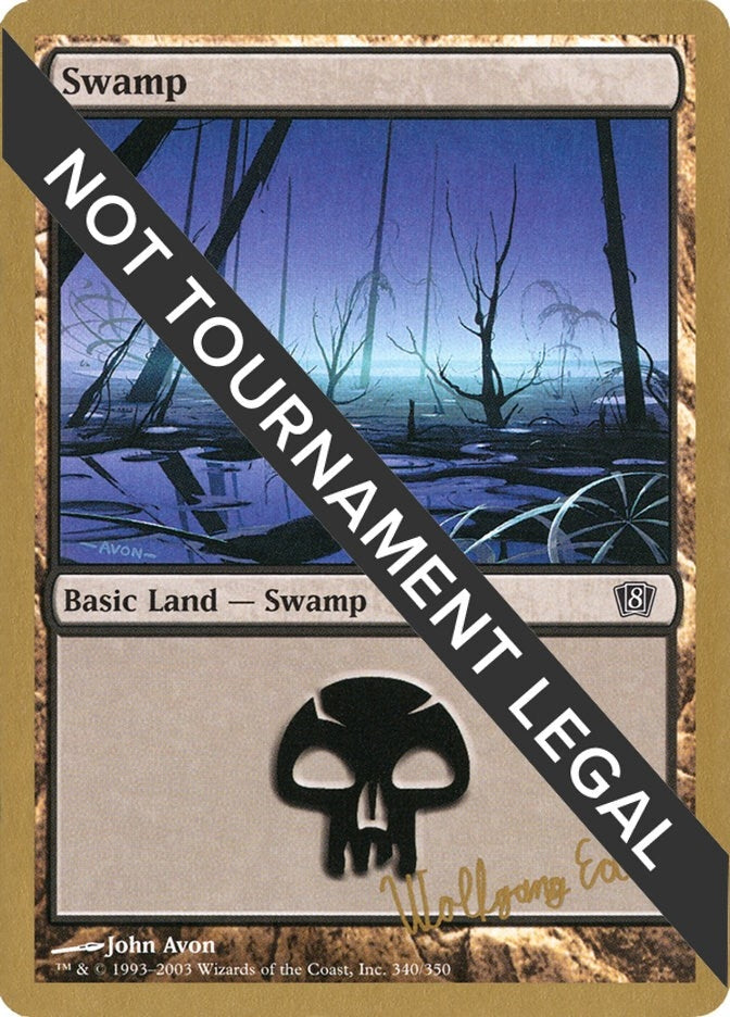 Swamp (340) - 2003 Wolfgang Eder (8ED) (World Championship Decks)