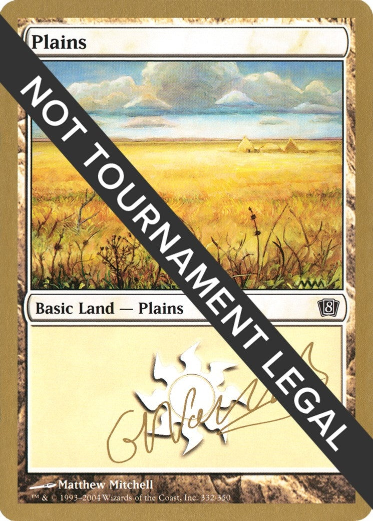 Plains (332) - 2004 Gabriel Nassif (8ED) (World Championship Decks)