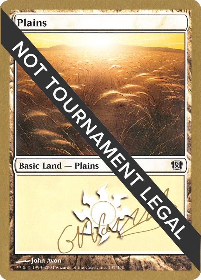 Plains (333) - 2004 Gabriel Nassif (8ED) (World Championship Decks)