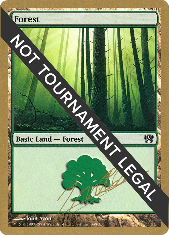 Forest (348) - 2004 Julien Nuijten (8ED) (World Championship Decks)