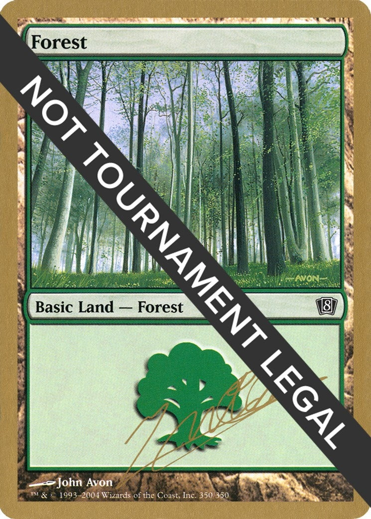 Forest (350) - 2004 Julien Nuijten (8ED) (World Championship Decks)