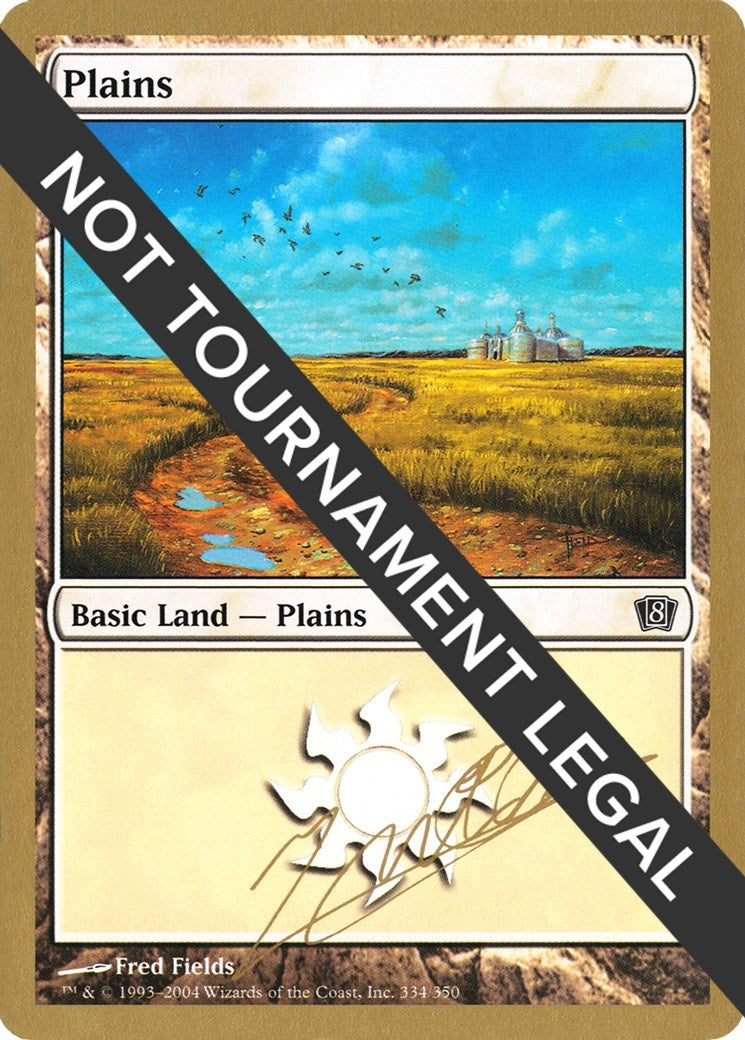 Plains (334) - 2004 Julien Nuijten (8ED) (World Championship Decks)