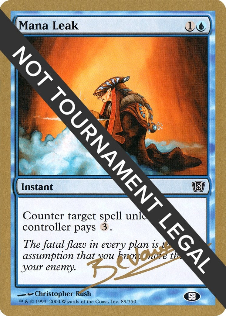 Mana Leak - 2004 Manuel Bevand (8ED) (SB) (World Championship Decks)