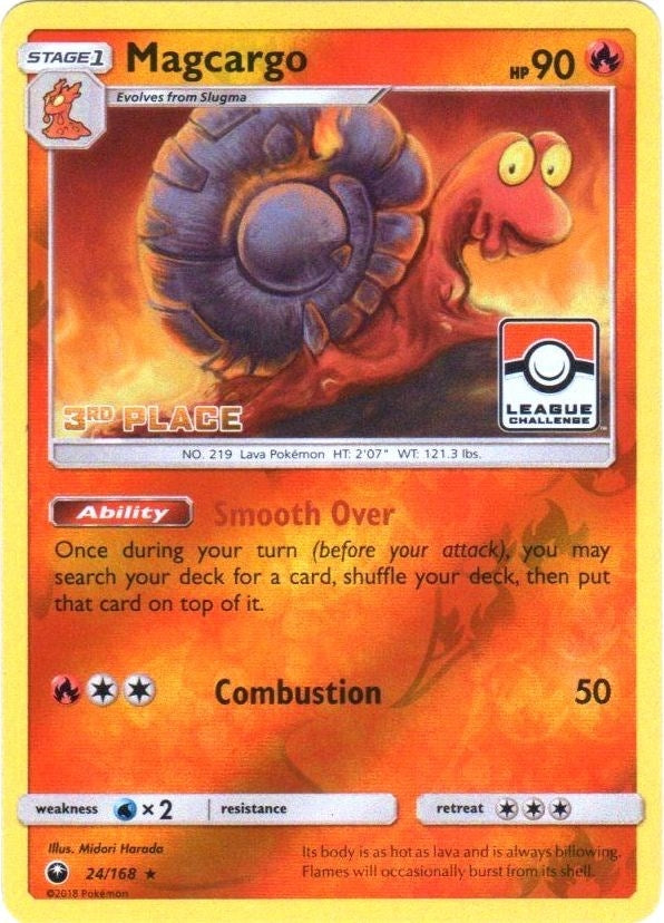 Image for Magcargo - 24/168 (Pokemon League) [3rd Place] (024/168) (League & Championship Cards) - Pokemon