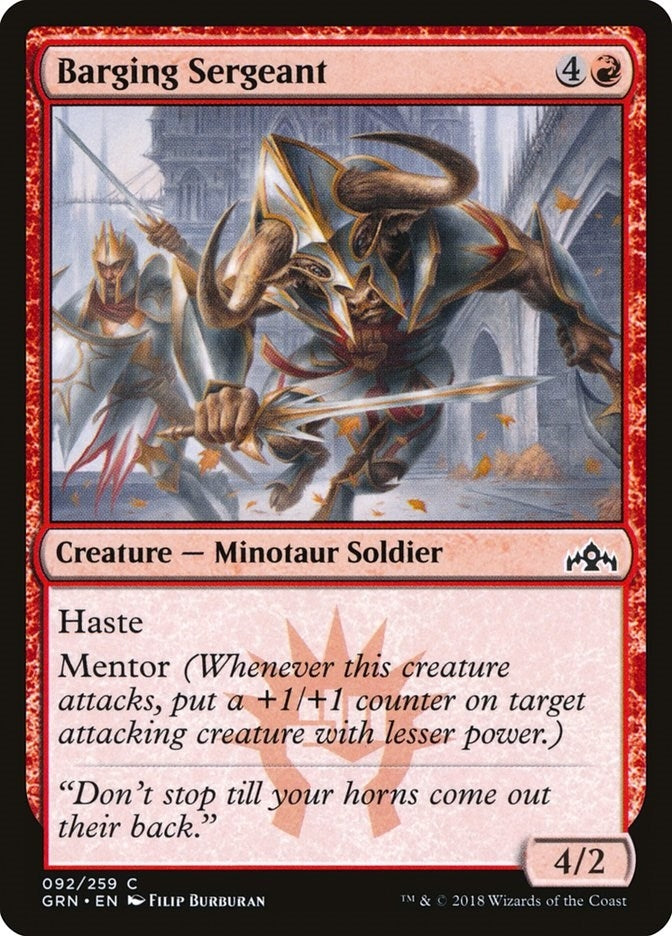 Barging Sergeant (92) (Guilds of Ravnica)