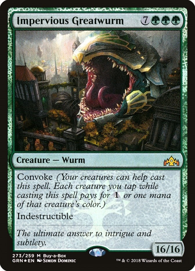 Impervious Greatwurm (273) (Buy-A-Box Promos)