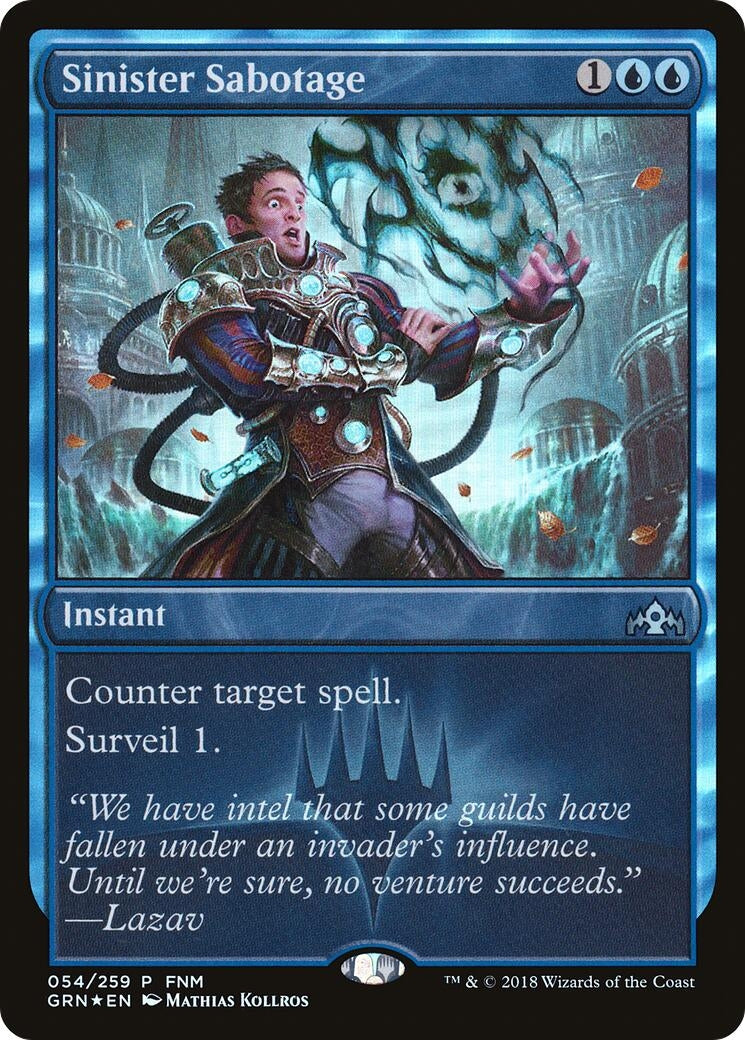 Sinister Sabotage (54) (FNM Promos)