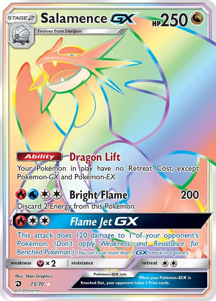 Image for Salamence GX (Secret) (73/70) (Dragon Majesty) - Pokemon