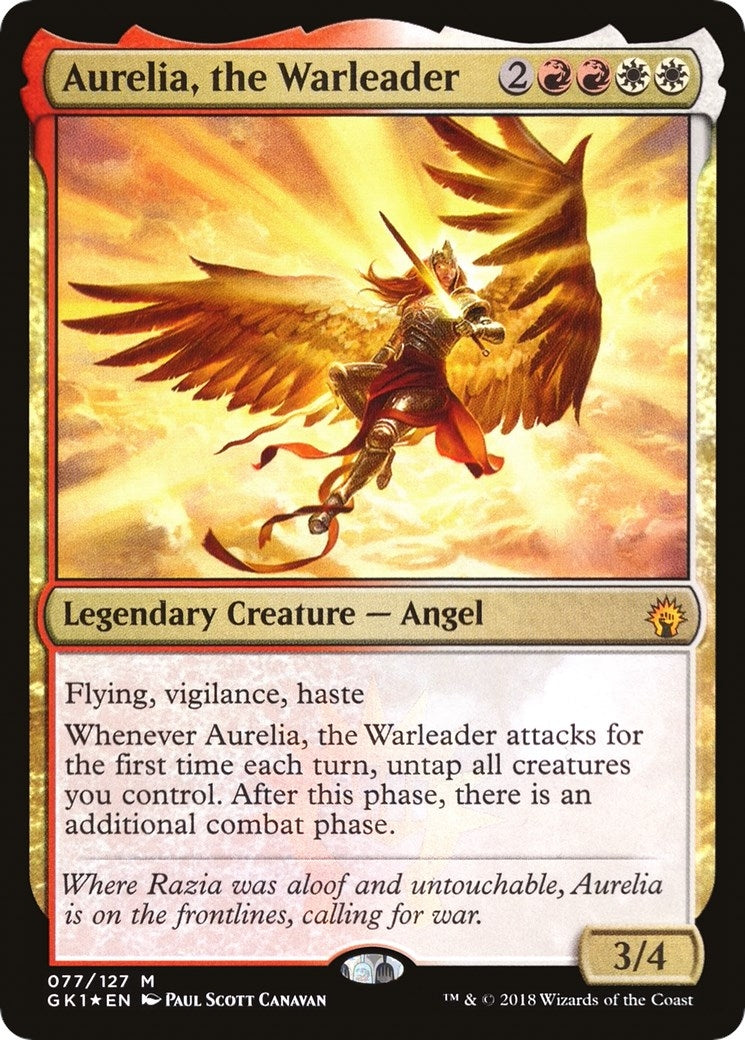 Aurelia, the Warleader (77) (Guilds of Ravnica: Guild Kits)