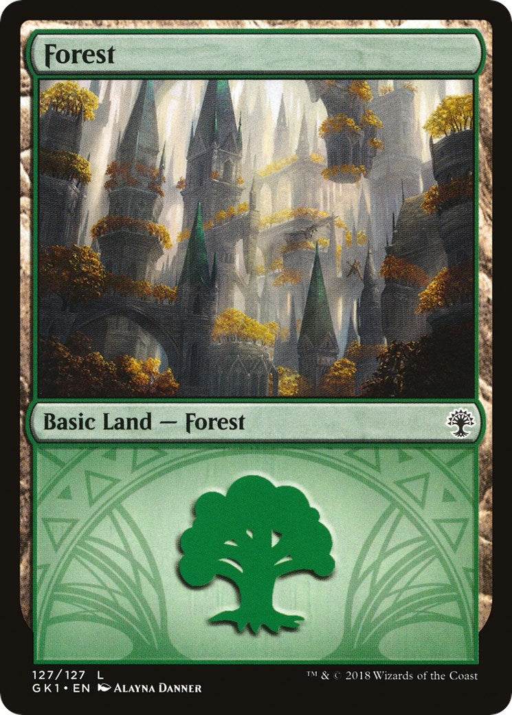 Forest (127) (127) (Guilds of Ravnica: Guild Kits)