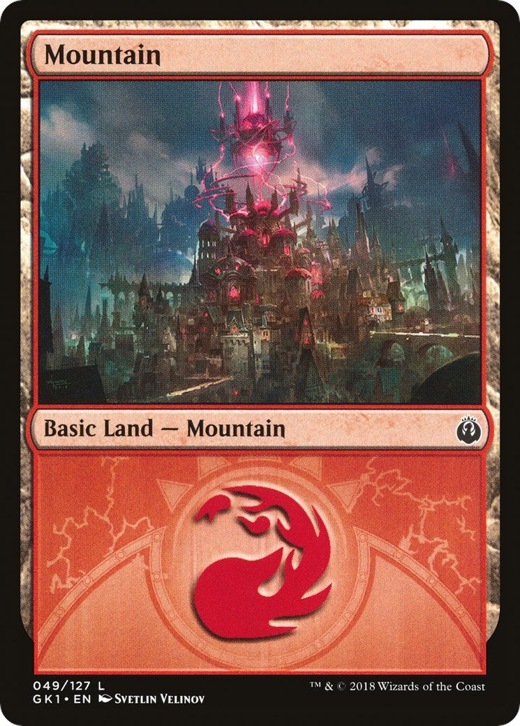 Mountain (049) (49) (Guilds of Ravnica: Guild Kits)