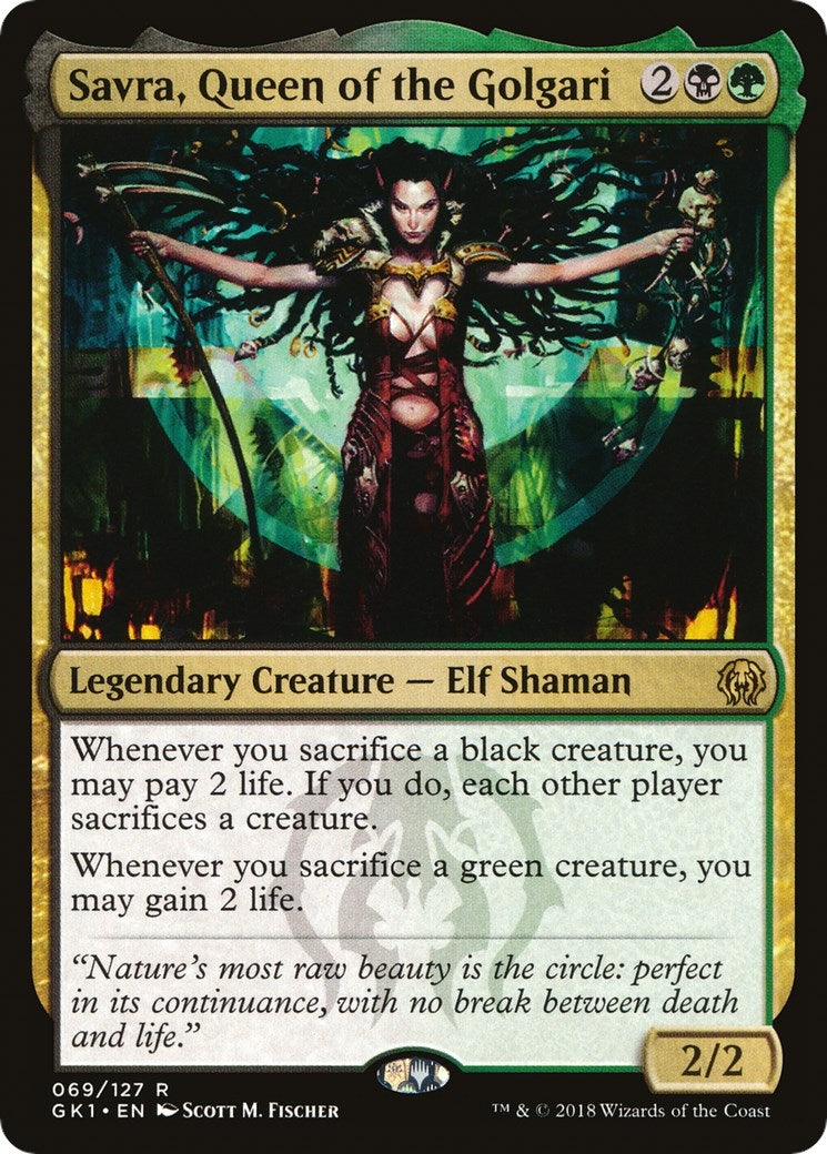 Savra, Queen of the Golgari (69) (Guilds of Ravnica: Guild Kits)