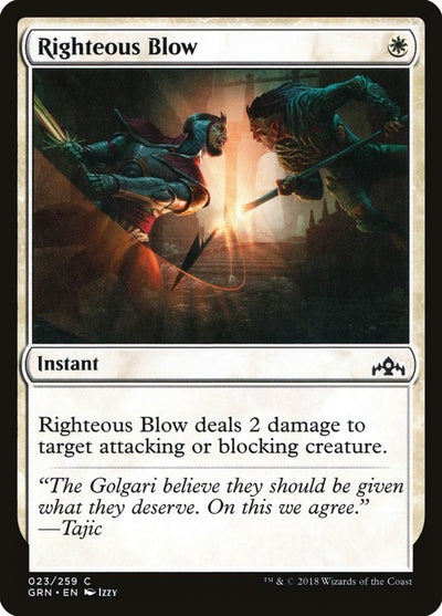 Righteous Blow (23) (Guilds of Ravnica)