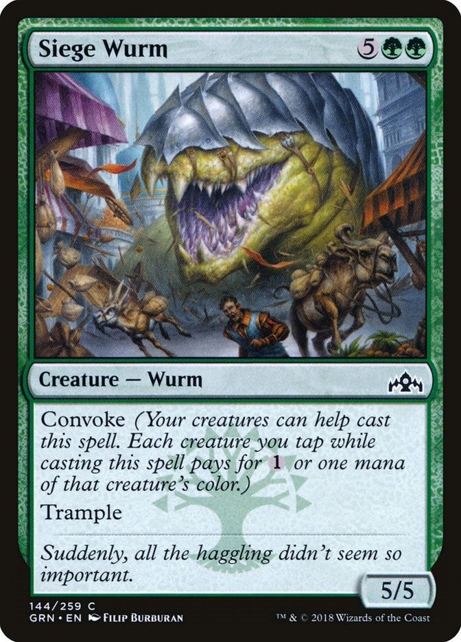 Siege Wurm (144) (Guilds of Ravnica)