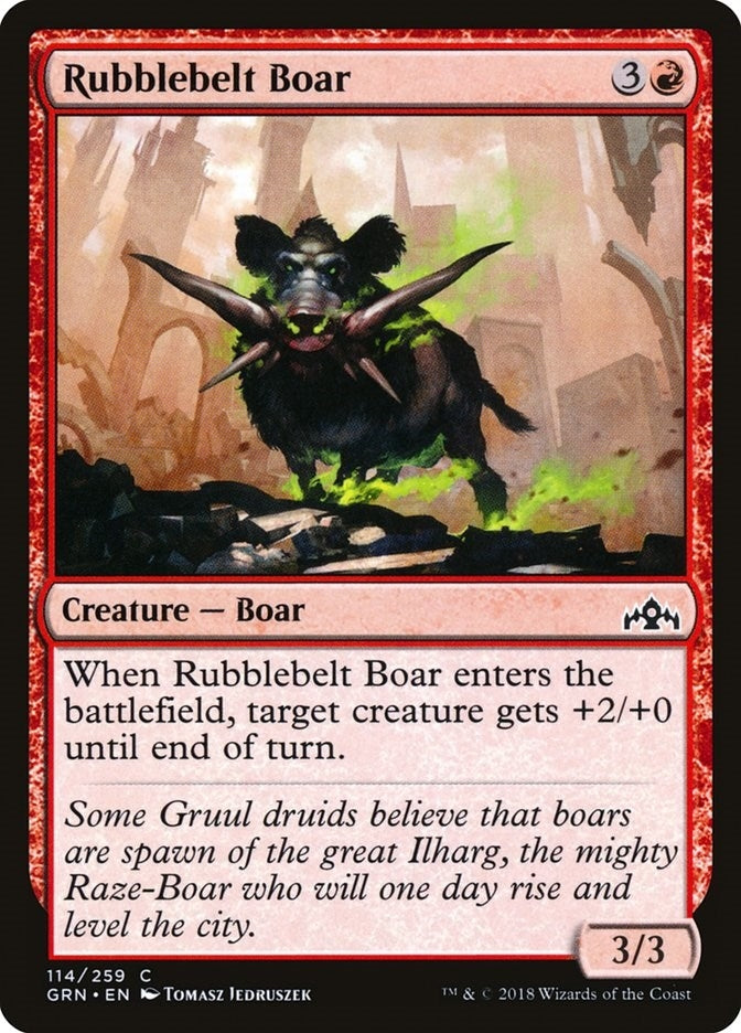 Rubblebelt Boar (114) (Guilds of Ravnica)