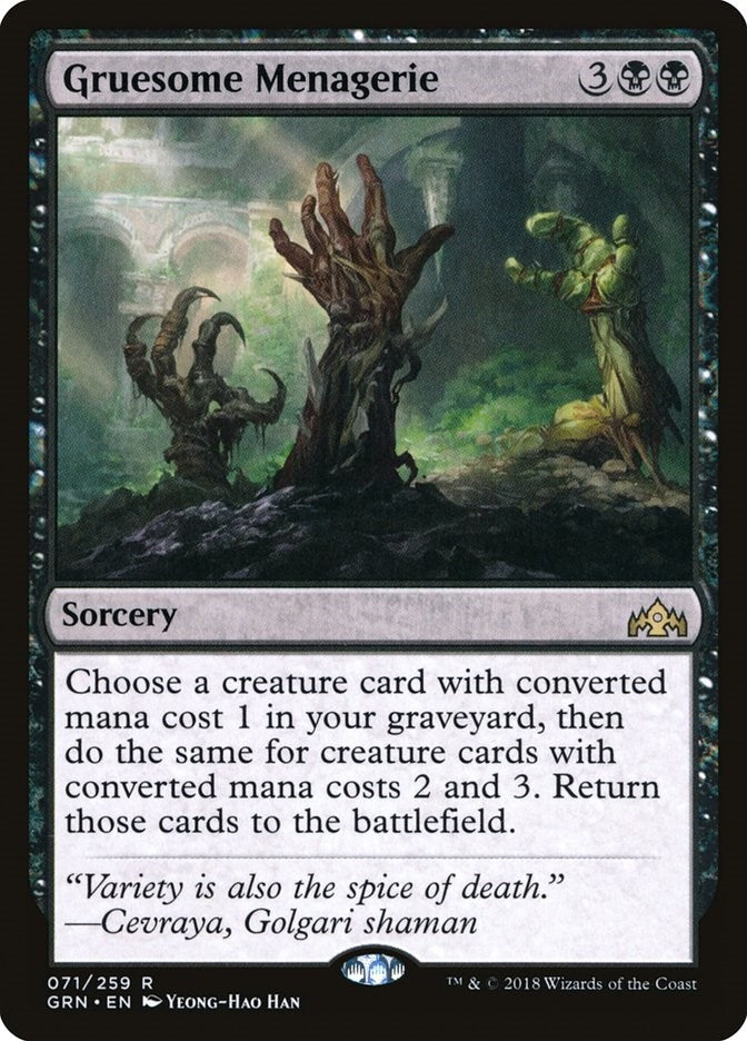 Gruesome Menagerie (71) (Guilds of Ravnica)