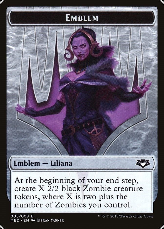 Emblem - Liliana, the Last Hope (5) (Mythic Edition: Guilds of Ravnica)