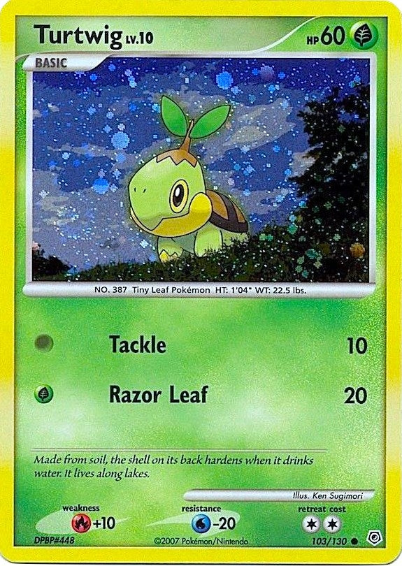 Image for Turtwig - 103/130 (Cosmos Holofoil) (103/130) (League & Championship Cards) - Pokemon
