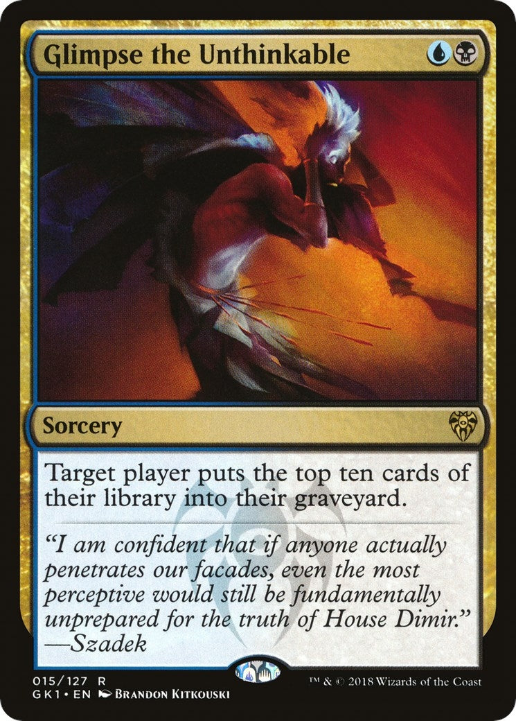 Glimpse the Unthinkable (15) (Guilds of Ravnica: Guild Kits)