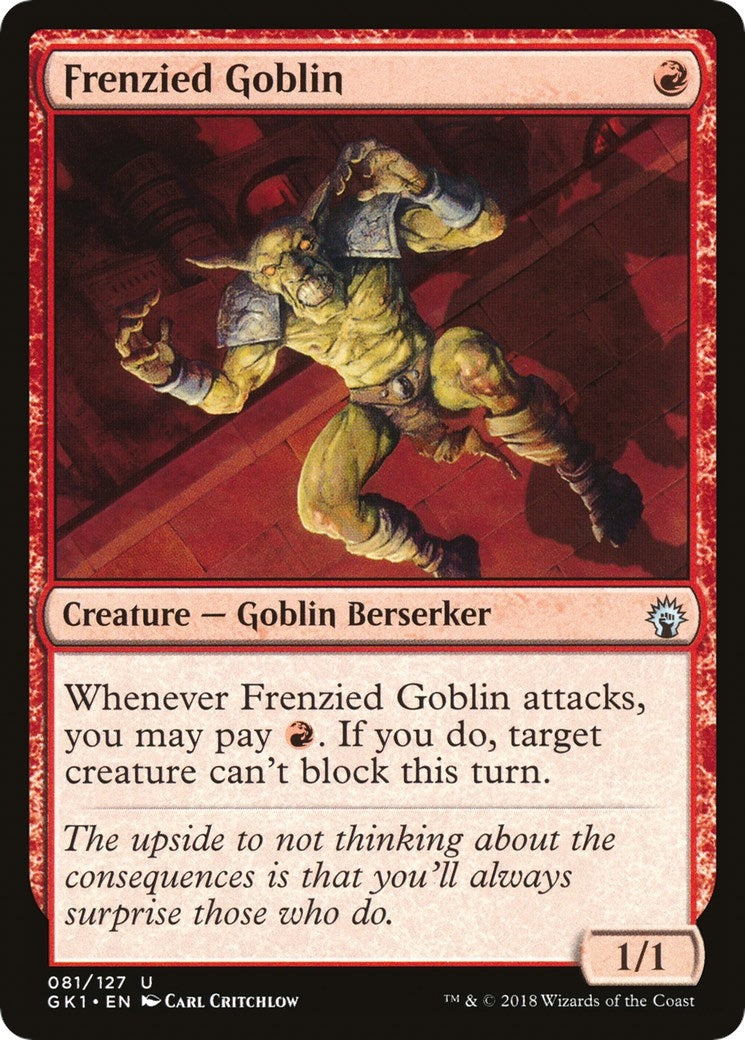 Frenzied Goblin (81) (Guilds of Ravnica: Guild Kits)