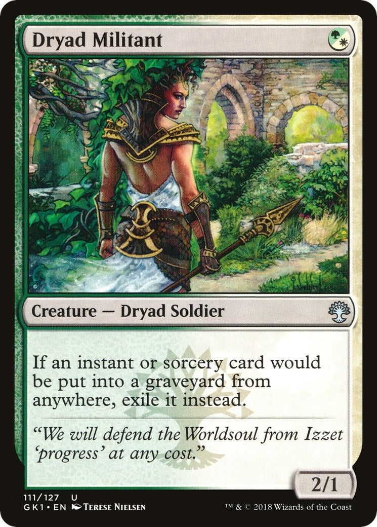 Dryad Militant (111) (Guilds of Ravnica: Guild Kits)