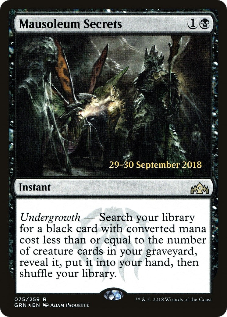 Mausoleum Secrets (75) (Prerelease Cards)