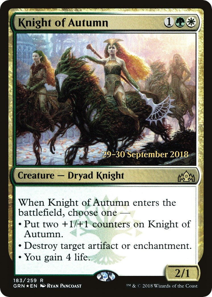 Knight of Autumn (183) (Prerelease Cards)