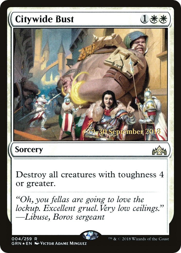 Citywide Bust (4) (Prerelease Cards)