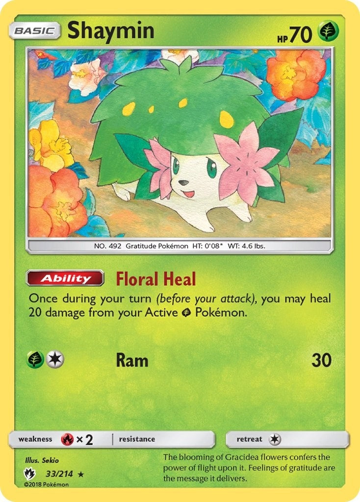 Image for Shaymin (33/214) (SM - Lost Thunder) - Pokemon