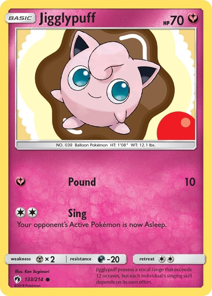 Image for Jigglypuff (133/214) (SM - Lost Thunder) - Pokemon