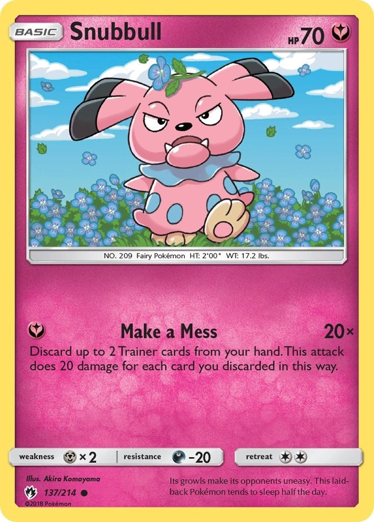 Image for Snubbull (137/214) (SM - Lost Thunder) - Pokemon