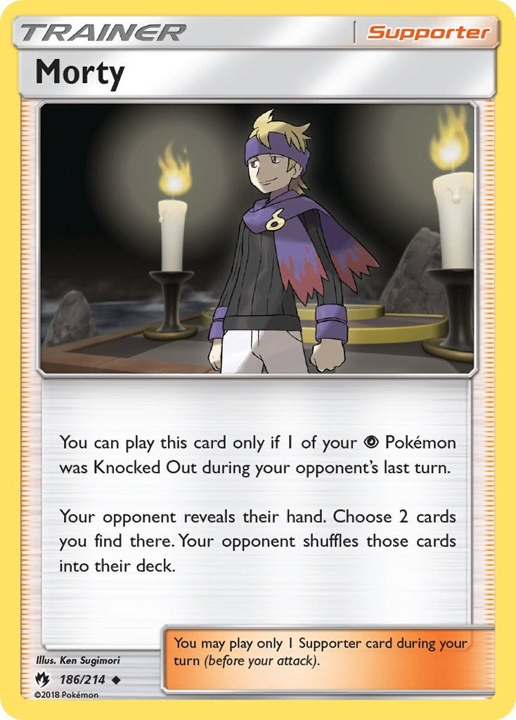 Image for Morty (186/214) (SM - Lost Thunder) - Pokemon