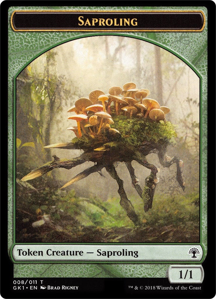 Saproling // Voja Double-Sided Token (8 // 11) (Guilds of Ravnica: Guild Kits)