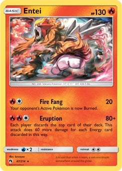 Image for Entei - 47/214 (SM Lost Thunder) (047/214) (Deck Exclusives) - Pokemon