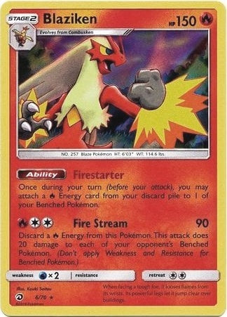 Image for Blaziken - 6/70 (Dragon Majesty) (006/070) (Deck Exclusives) - Pokemon