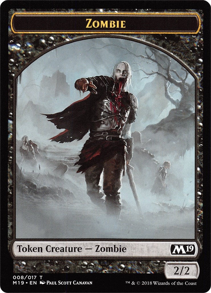 Zombie // Thopter Double-Sided Token (Game Night) (8 // 14) (Core Set 2019)