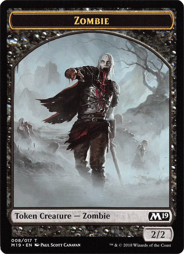 Zombie // Goblin Double-Sided Token (Game Night) (8 // 11) (Core Set 2019)