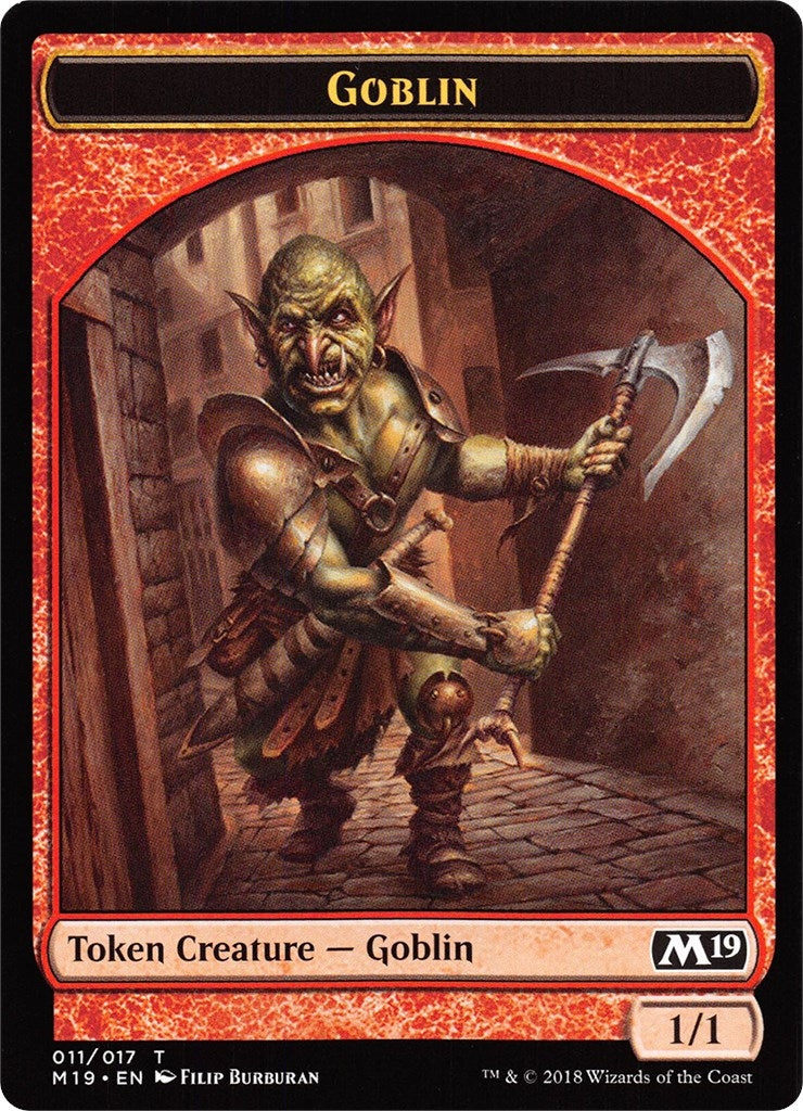 Goblin // Thopter Double-Sided Token (Game Night) (11 // 14) (Core Set 2019)