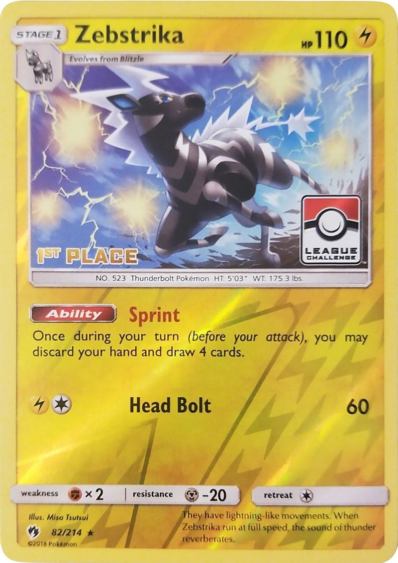 Image for Zebstrika - 82/214 (League Challenge) [1st Place] (082/214) (League & Championship Cards) - Pokemon