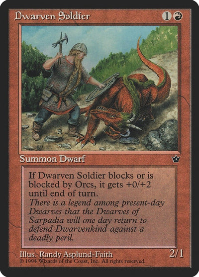 Dwarven Soldier (Asplund-Faith) (Fallen Empires)