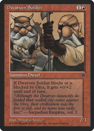 Dwarven Soldier (Shuler) (Fallen Empires)