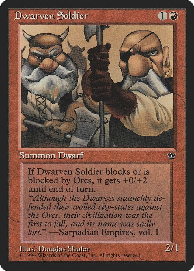 Dwarven Soldier (Shuler) (Fallen Empires)