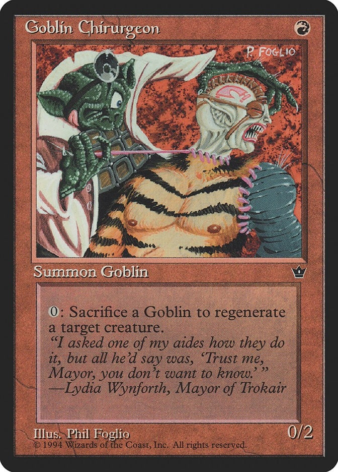 Goblin Chirurgeon (Foglio) (Fallen Empires)