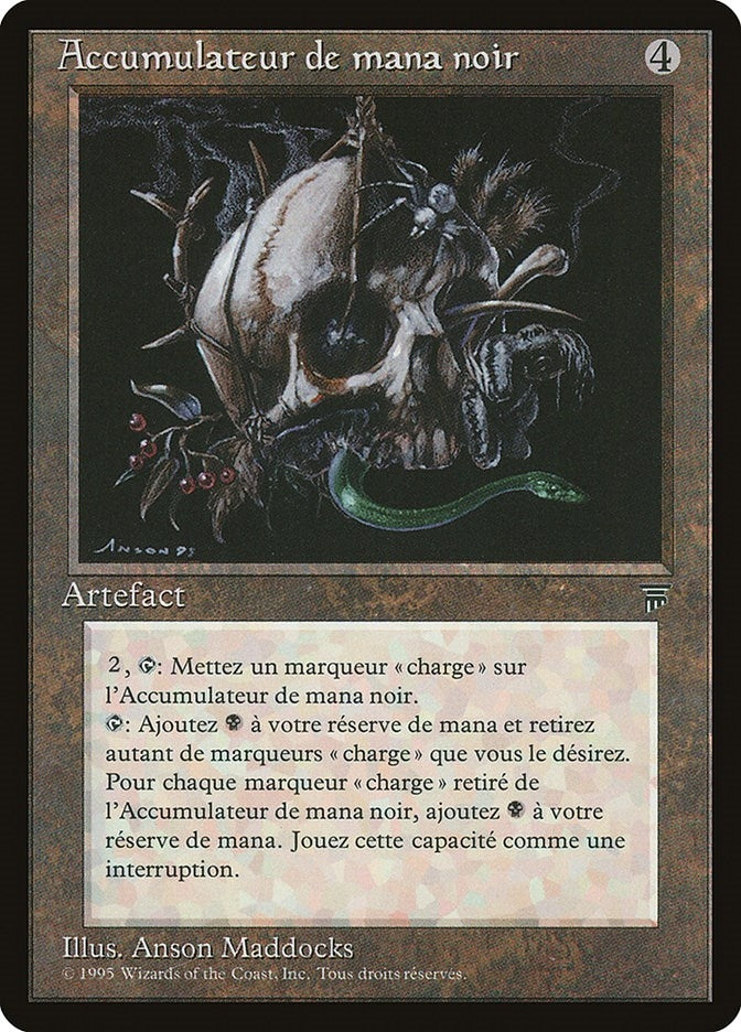 Black Mana Battery (French) - "Accumulateur de mana noir" (Renaissance)