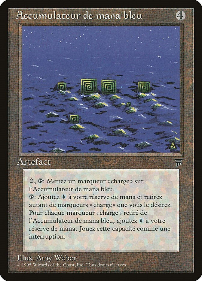 Blue Mana Battery (French) - "Accumulateur de mana bleu" (Renaissance)