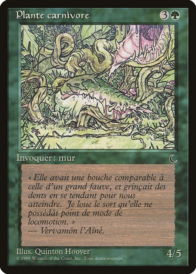 Carnivorous Plant (French) - "Plante carnivore" (Renaissance)