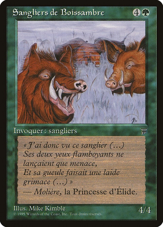 Durkwood Boars (French) - "Sangliers de Boissambre" (Renaissance)