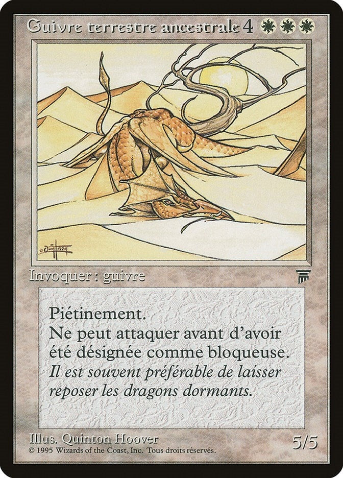 Elder Land Wurm (French) - "Guivre terrestre ancestorale" (Renaissance)